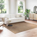 Vidaxl vloerkleden vierkant huarte naturel 240 x 240 cm polyester
