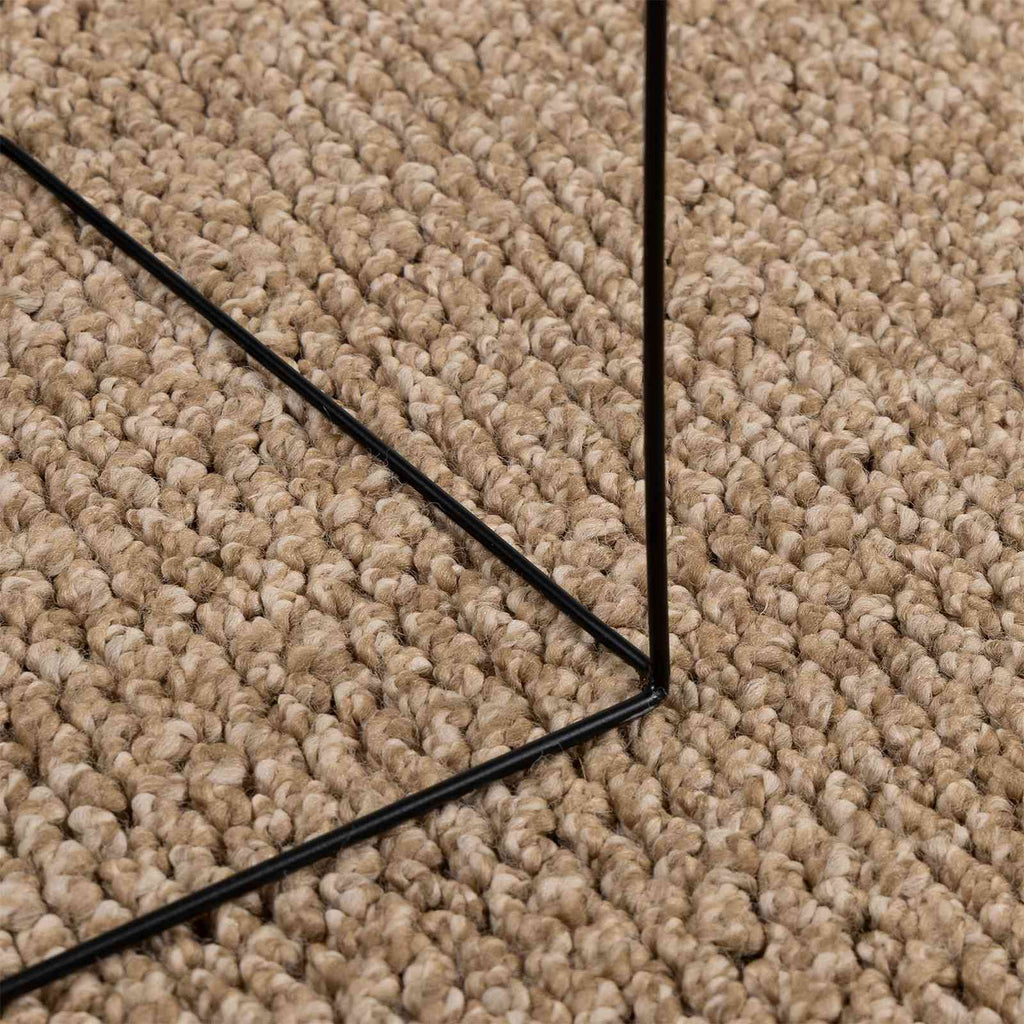 Vidaxl vloerkleden rond huarte naturel ø 120 cm polyester