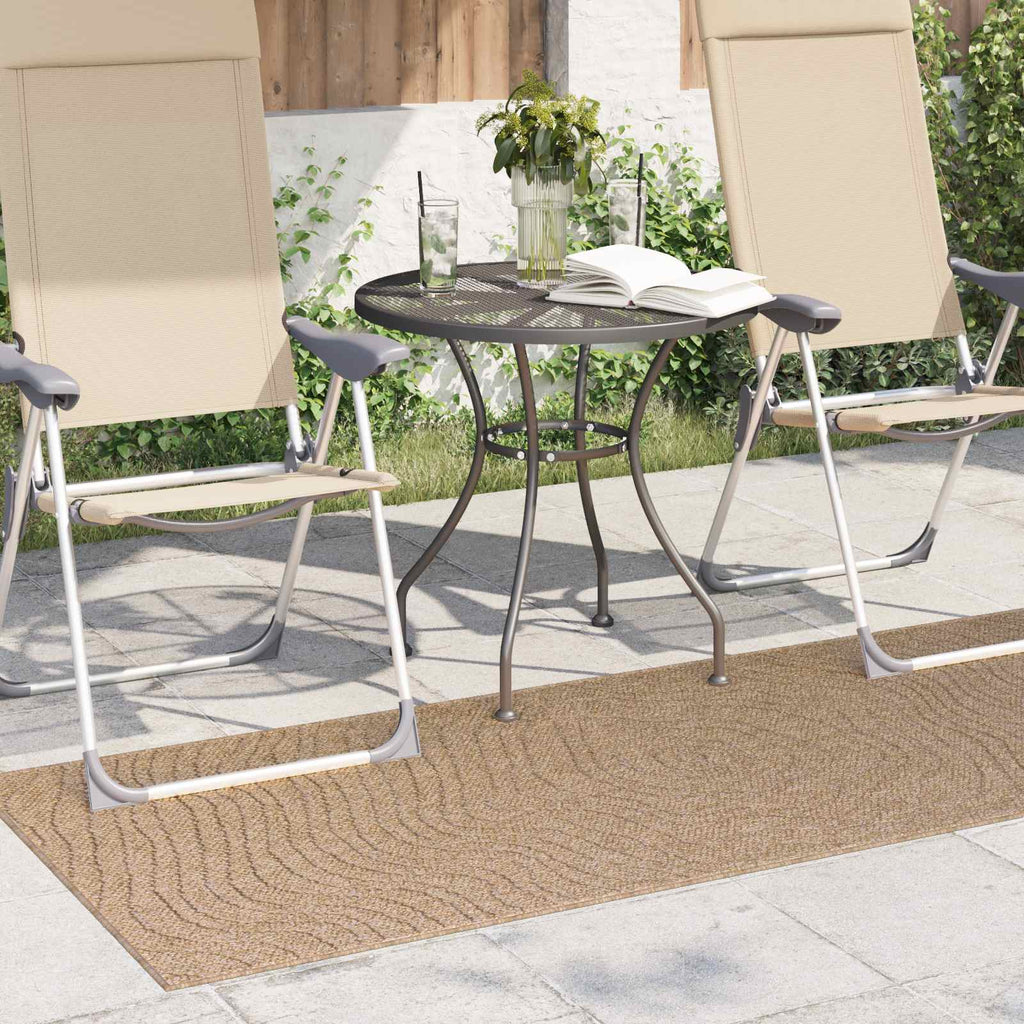 Vidaxl vloerkleden moiré huarte naturel 150 x 80 cm polyester