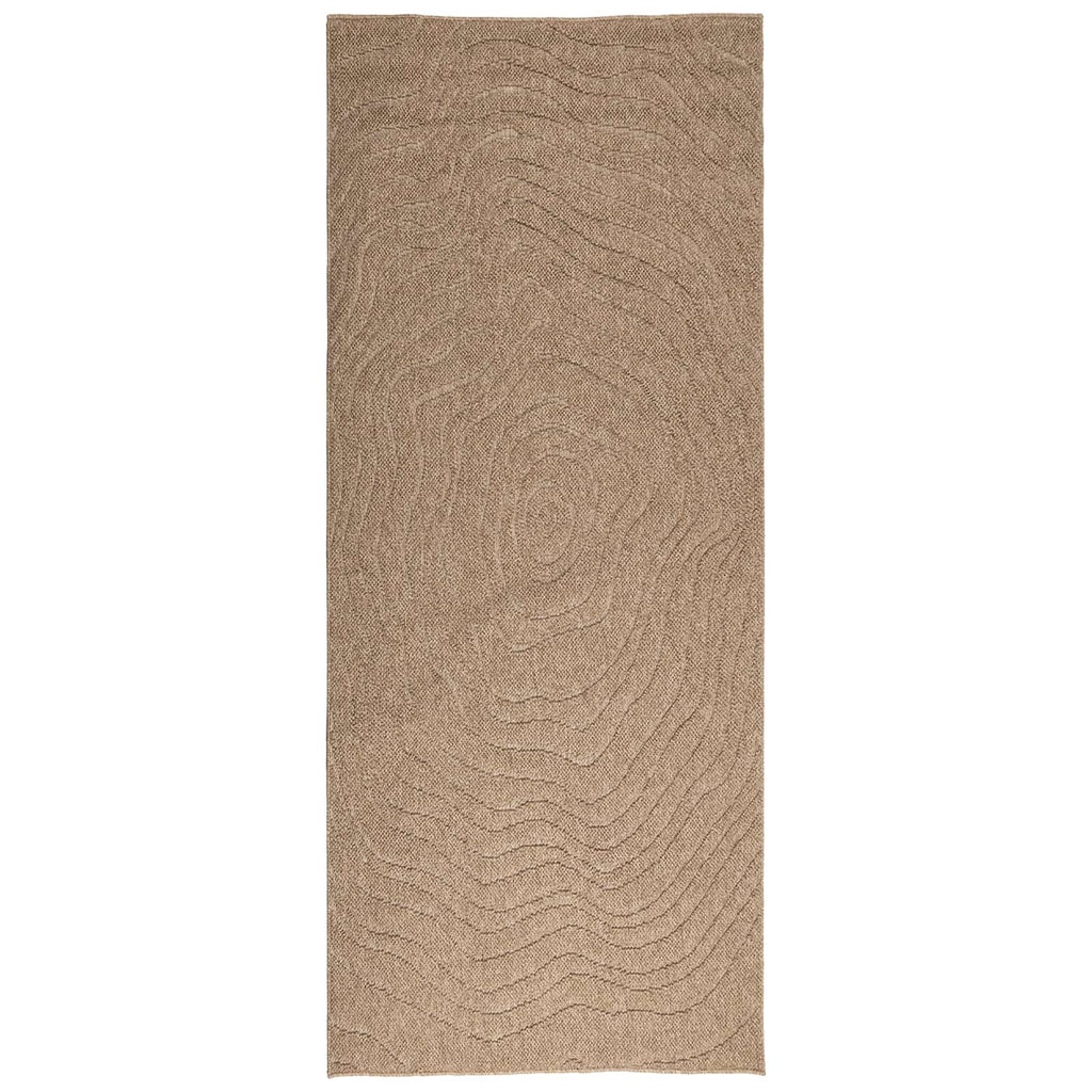 Vidaxl vloerkleden moiré huarte naturel 150 x 80 cm polyester