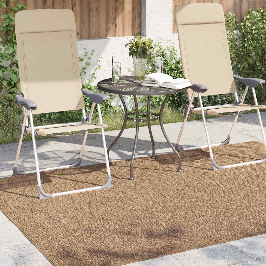 Vidaxl binnen- en buitentapijt agira naturel 170 x 120 cm polyester