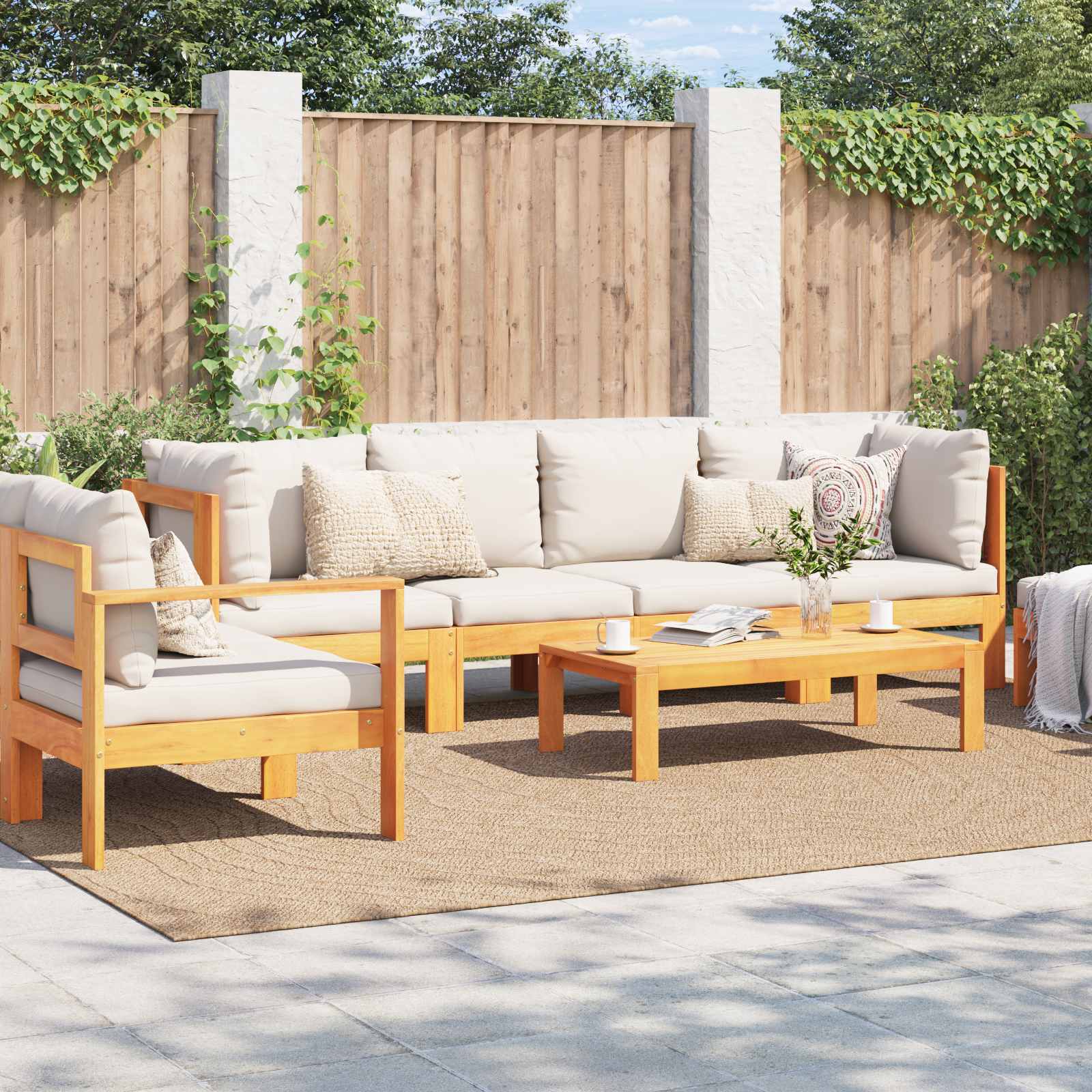 Vidaxl vloerkleden moiré huarte naturel 340 x 240 cm polyester