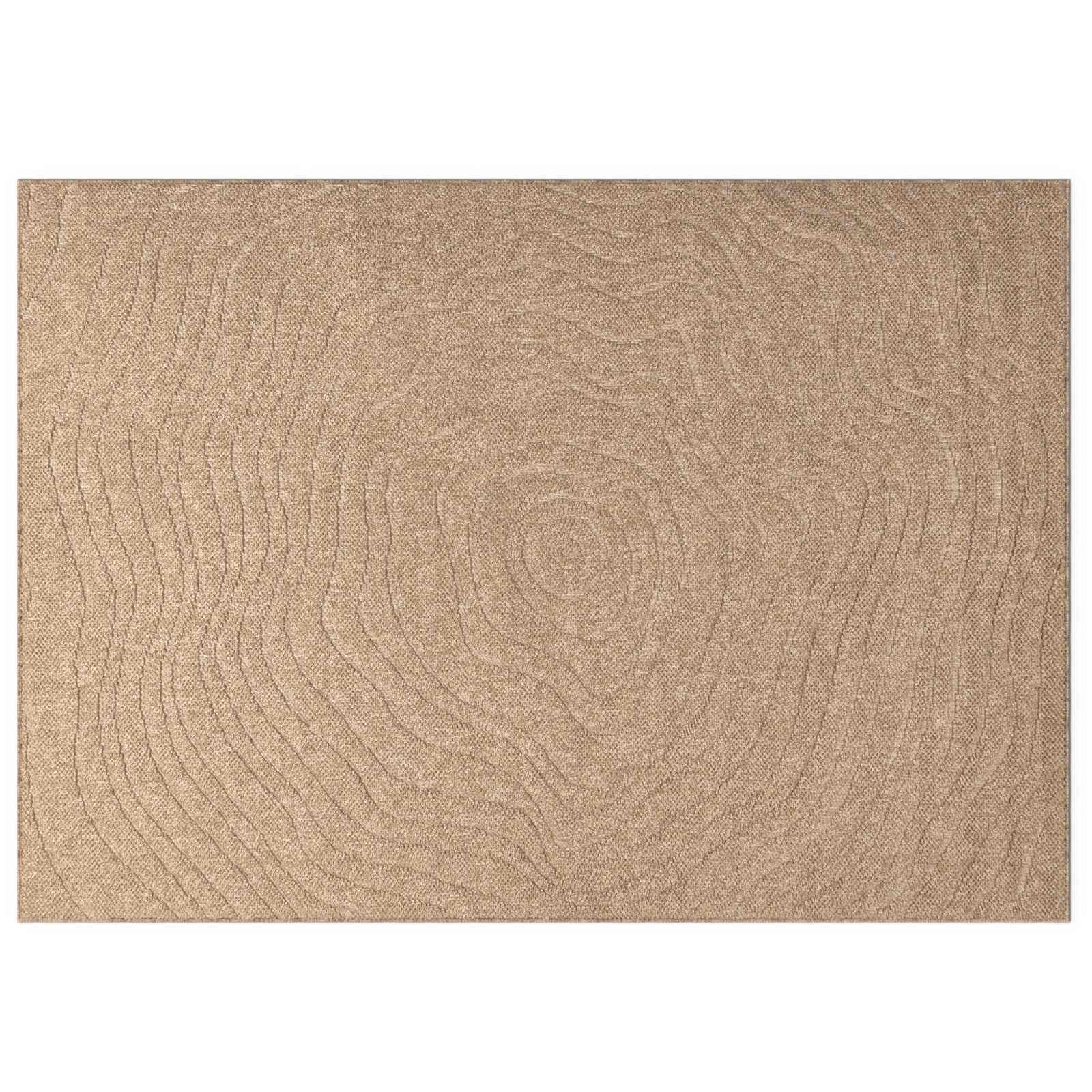 Vidaxl vloerkleden moiré huarte naturel 340 x 240 cm polyester