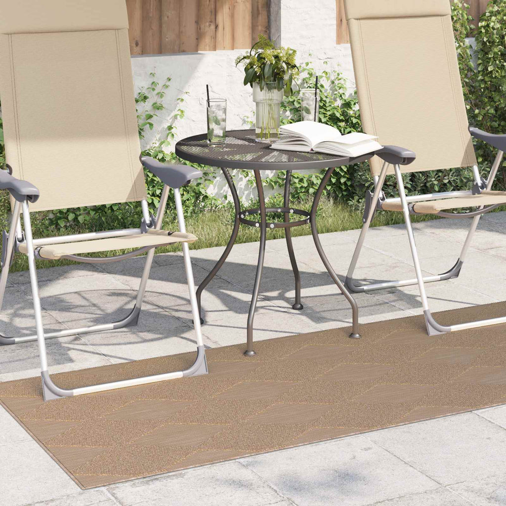 Vidaxl binnen- en buitentapijt agira naturel 200 x 80 cm polyester
