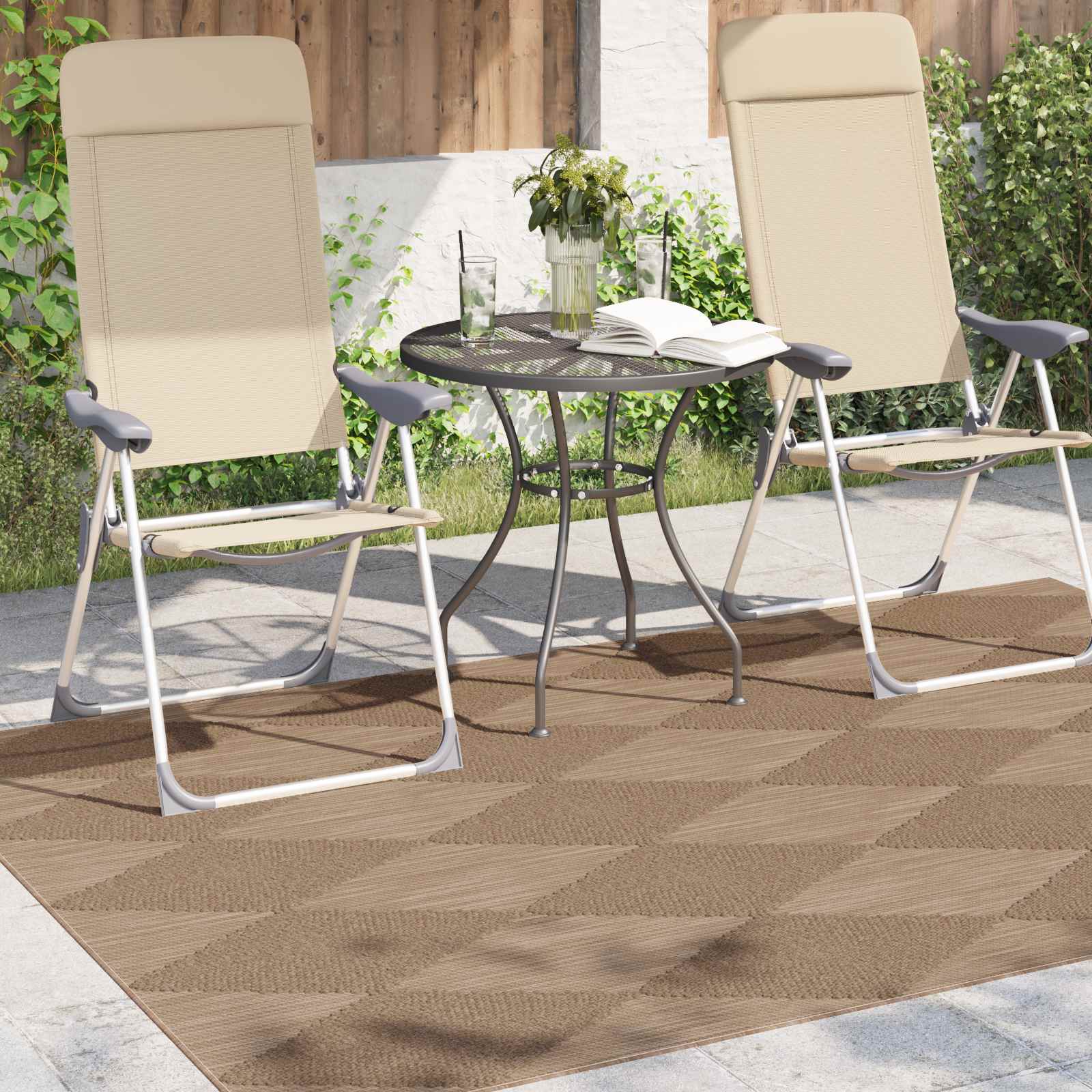 Vidaxl vloerkleden rechthoekig huarte naturel 200 x 140 cm polyester