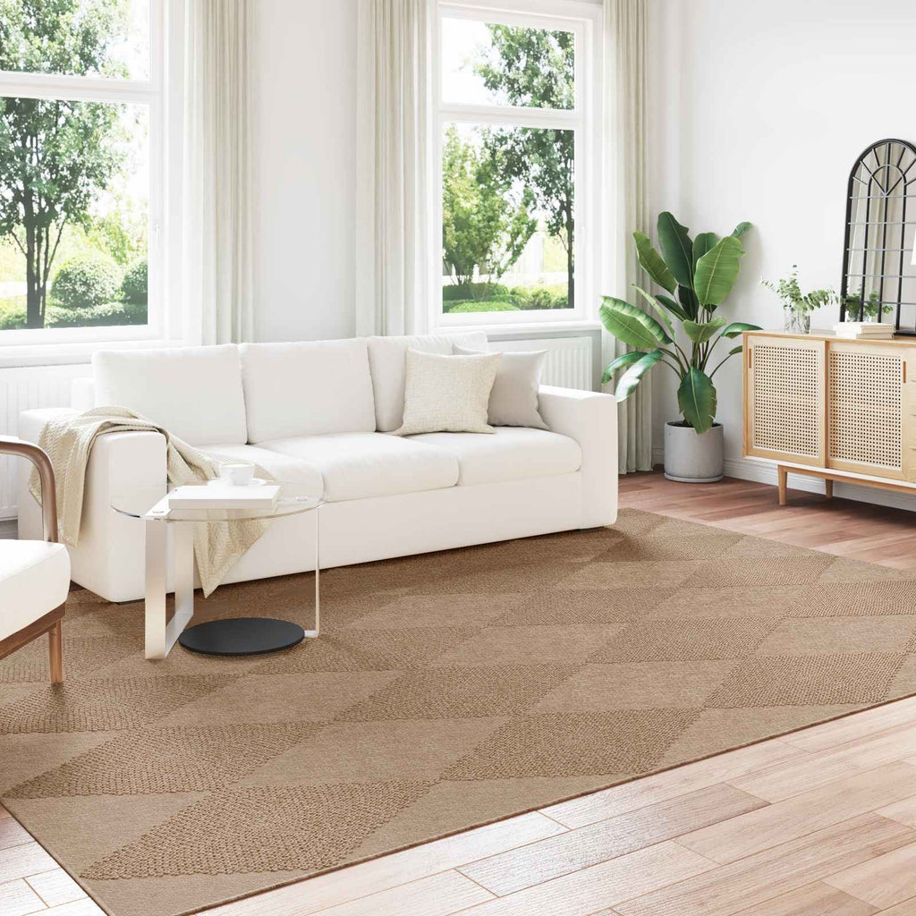Vidaxl binnen- en buitentapijt agira naturel 280 x 200 cm polyester