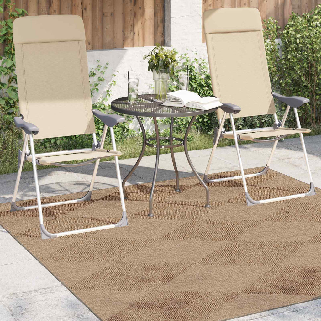Vidaxl vloerkleden vierkant huarte naturel 200 x 200 cm polyester