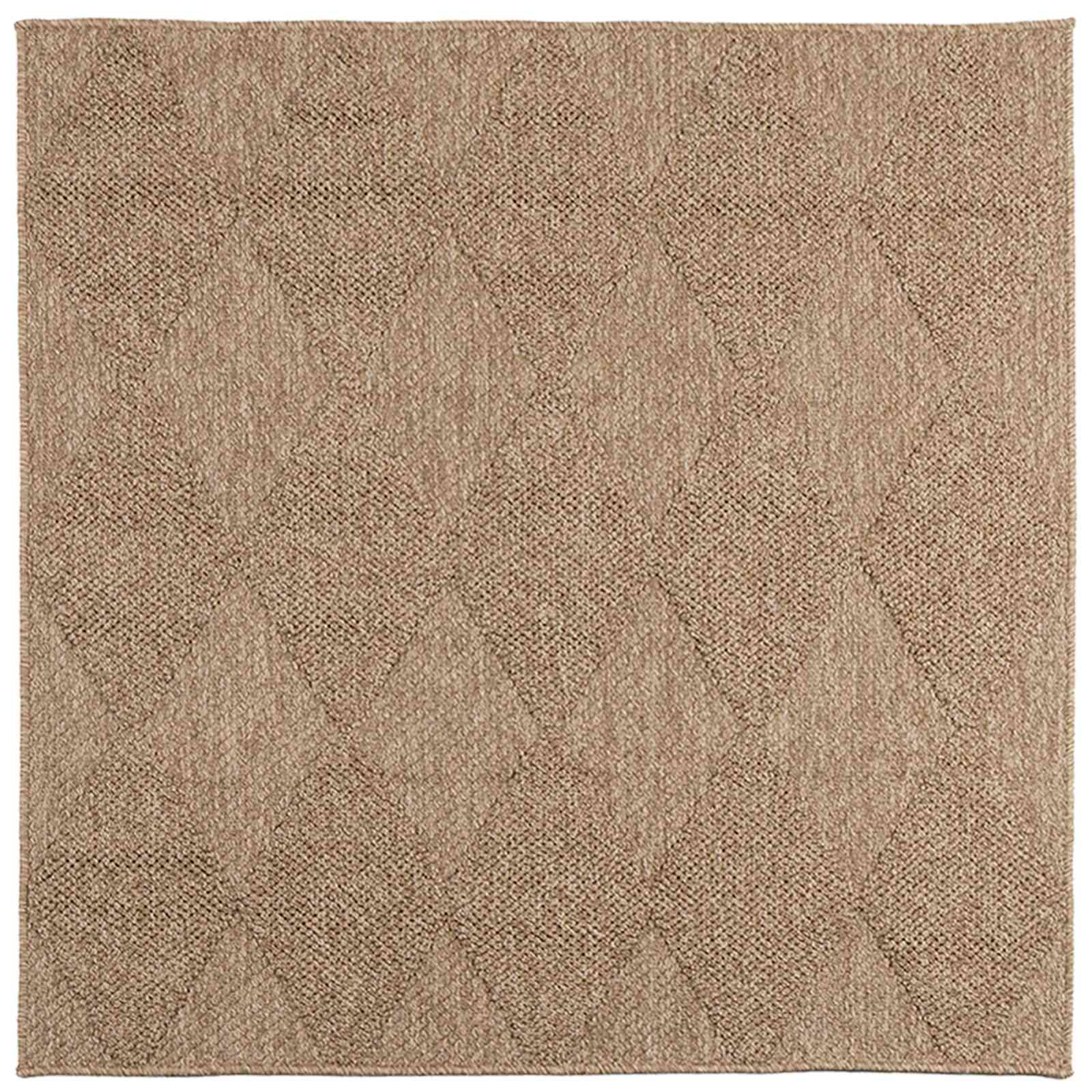 Vidaxl vloerkleden vierkant huarte naturel 240 x 240 cm polyester