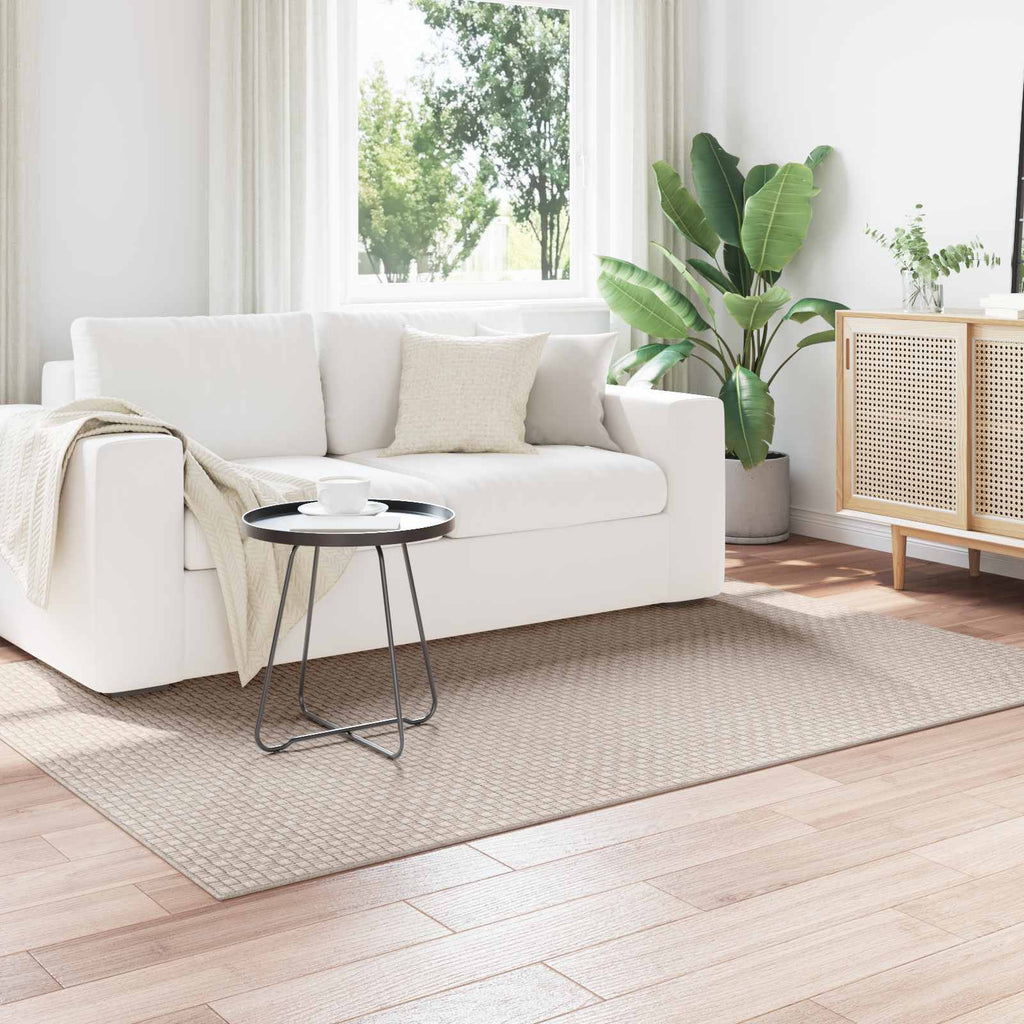 Vidaxl vloerkleden rechthoekig huarte crème 170 x 120 cm polyester