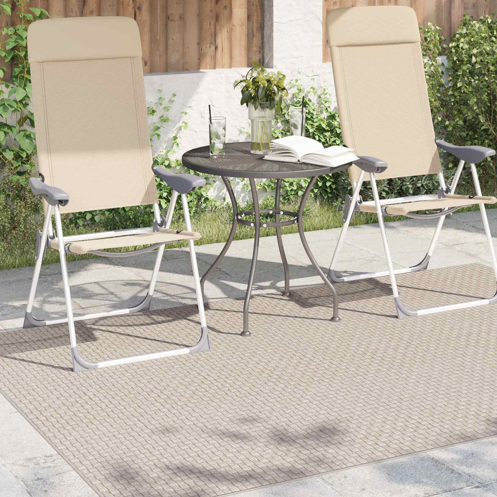 Vidaxl vloerkleden rechthoekig faro crème 170 x 120 cm polyester