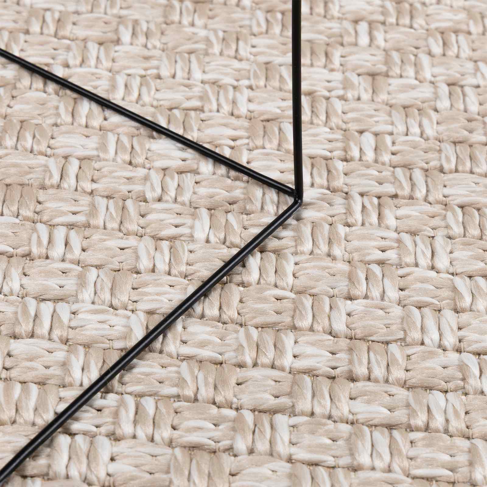 Vidaxl vloerkleden rond huarte crème ø 200 cm polyester