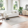 Vidaxl vloerkleden vierkant huarte crème 240 x 240 cm polyester