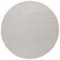Vidaxl vloerkleden rond huarte crème ø 120 cm polyester