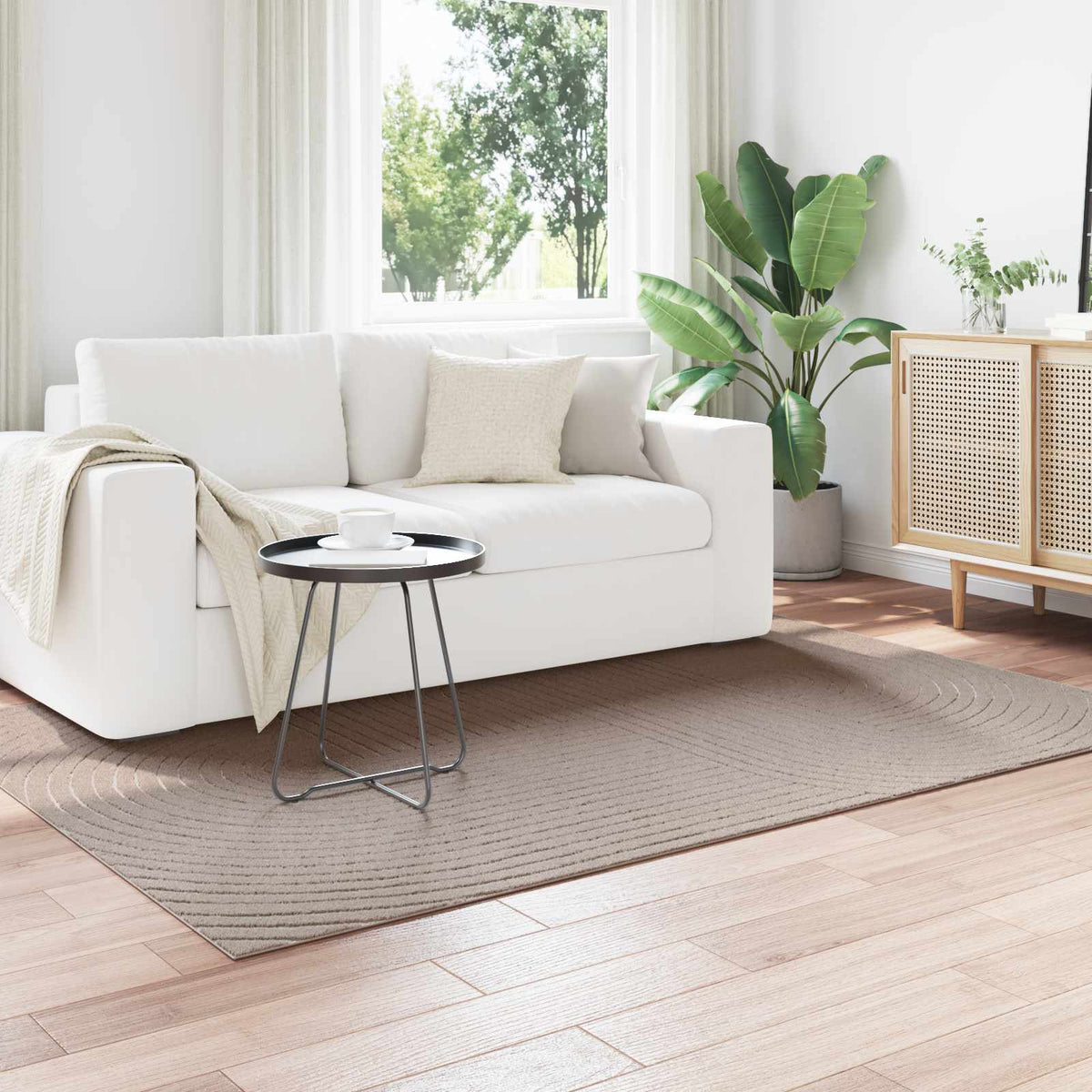 Vidaxl binnen- en buitentapijt palmeras beige 160 x 230 cm polyester