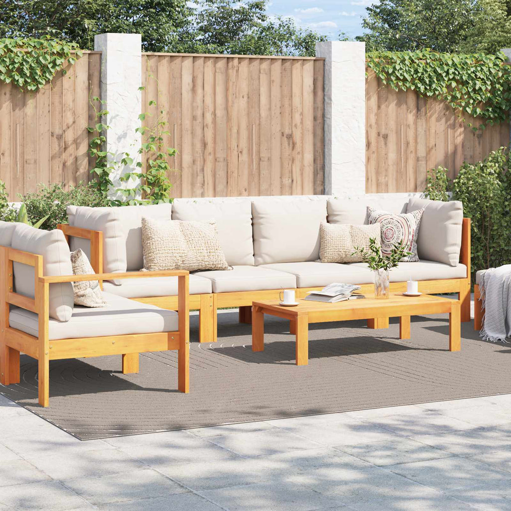 Vidaxl binnen- en buitentapijt palmeras beige 200 x 280 cm polyester