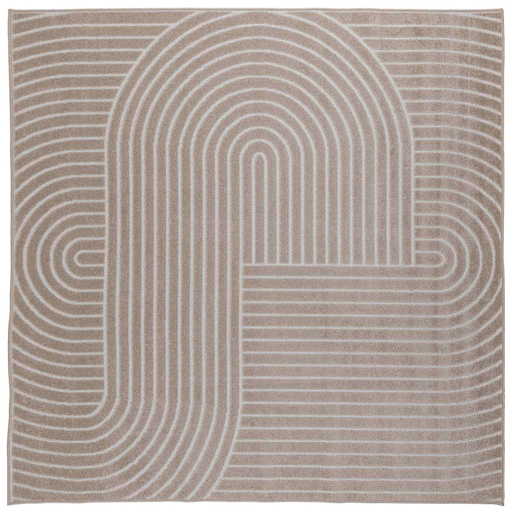 Vidaxl vloerkleden vierkant huarte beige 200 x 200 cm polyester