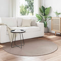 Vidaxl vloerkleden rond huarte beige ø 120 cm polyester