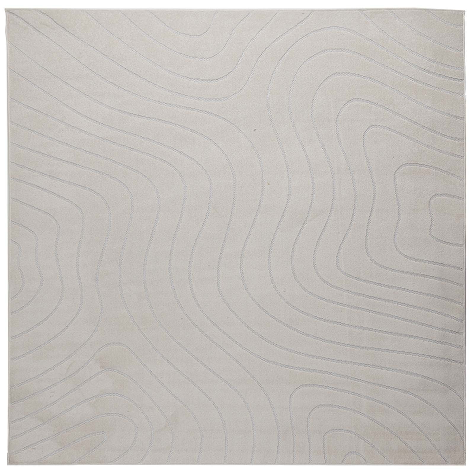 Vidaxl vloerkleden vierkant huarte crème 240 x 240 cm polyester