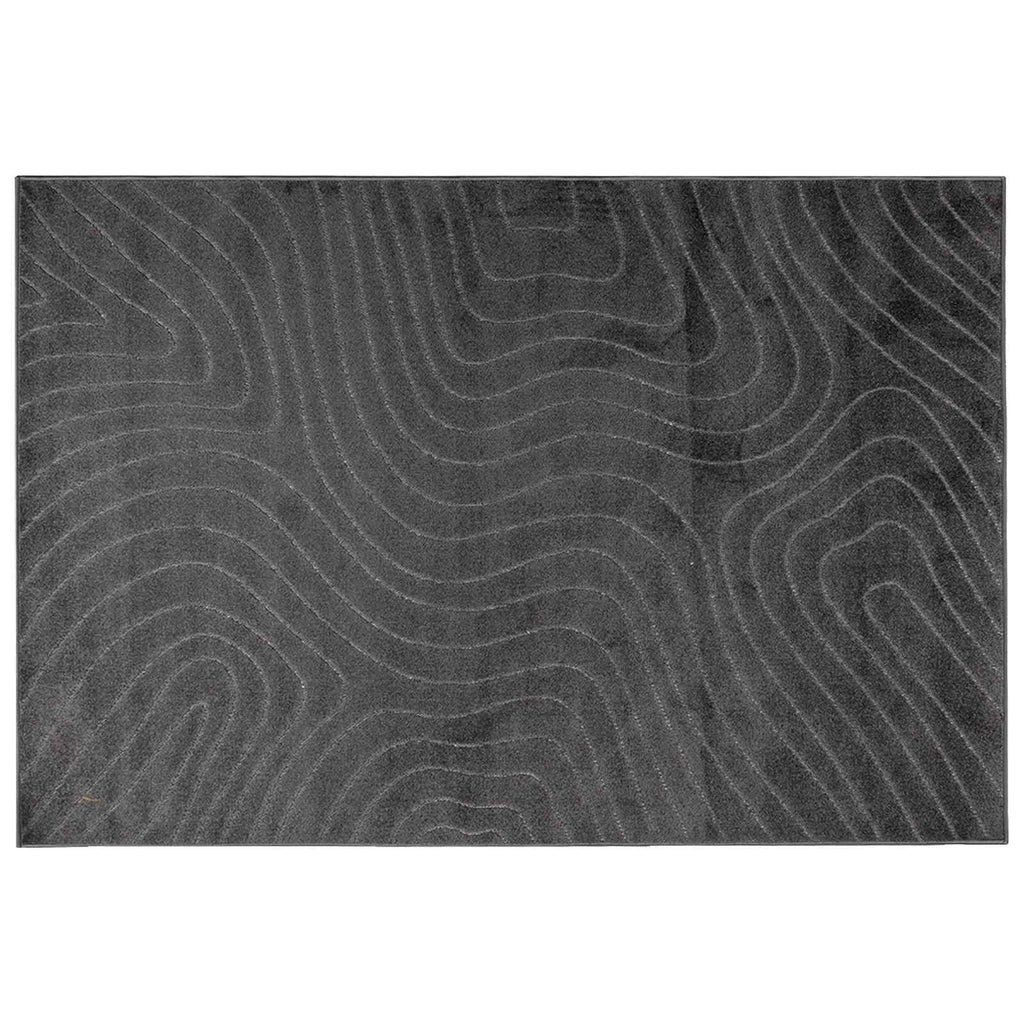 Vidaxl vloerkleden rechthoekig huarte antraciet 200 x 140 cm polyester