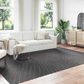 Vidaxl binnen- en buitentapijt palmeras antraciet 200 x 280 cm