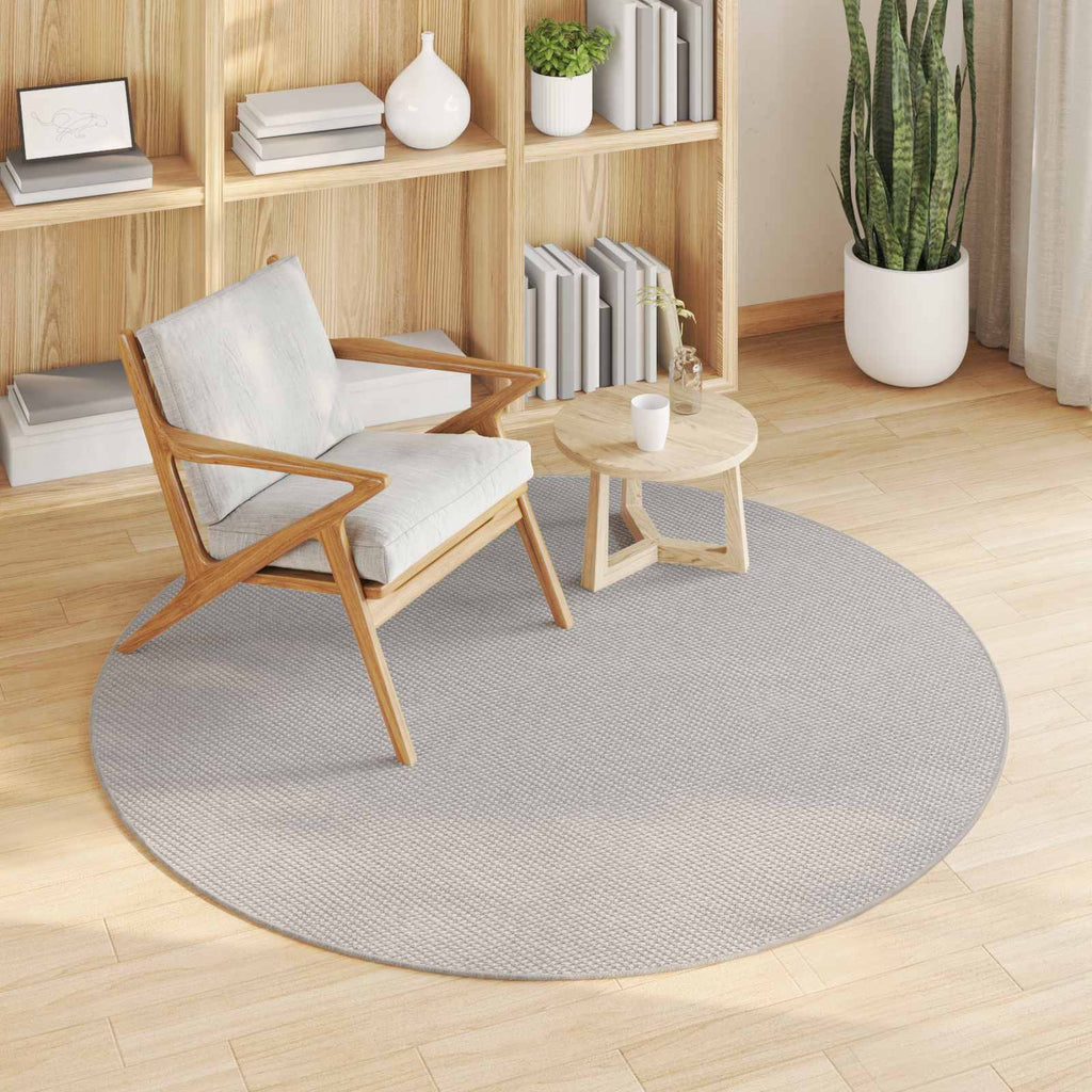 Vidaxl vloerkleden rond huarte crème ø 120 cm polyester