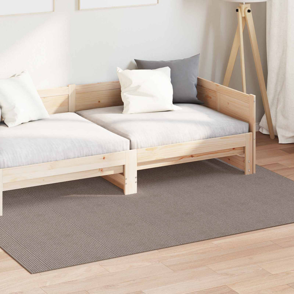 Vidaxl binnen kleed lugo crème en taupe 140 x 200 cm polyester