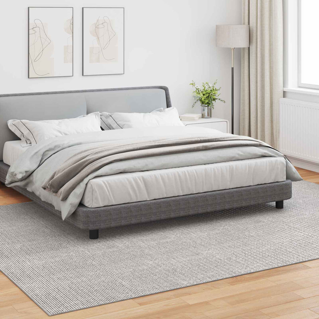 Vidaxl binnen kleed lugo crème en grijs 200 x 280 cm polyester