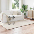 Vidaxl binnen kleed sirolo crèmekleurig 120 x 170 cm polyester