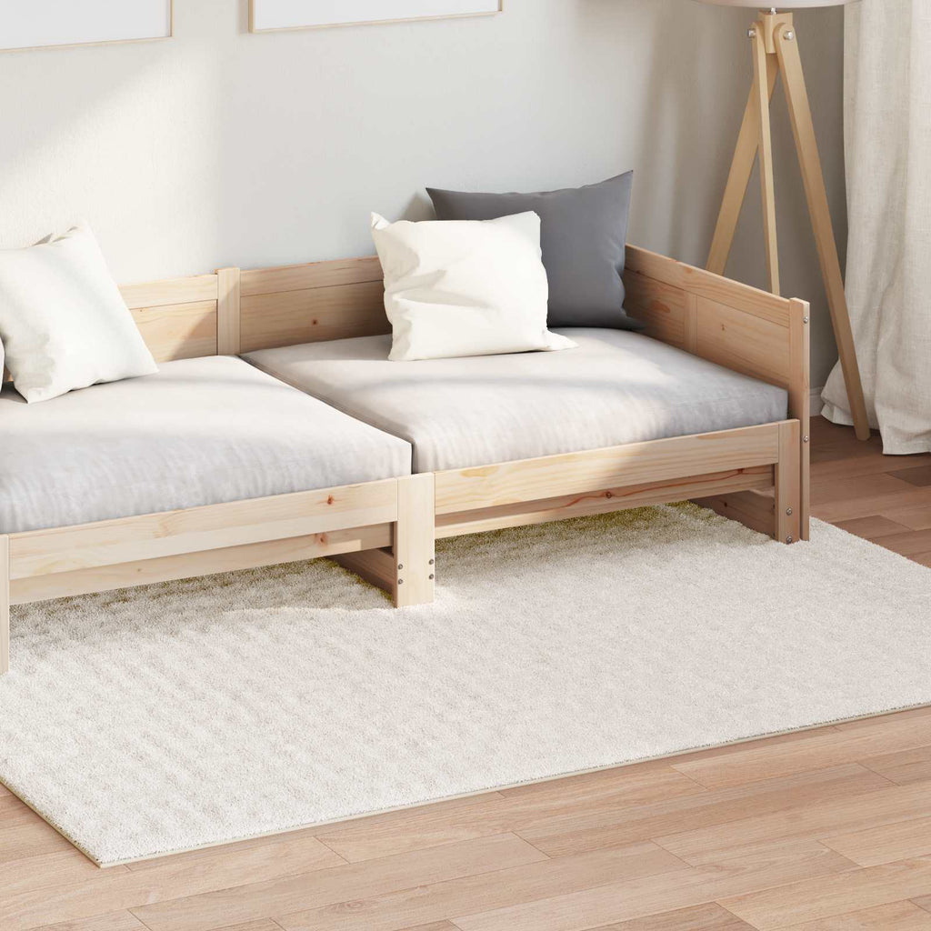 Vidaxl vloerkleden rechthoekig huarte crème 200 x 140 cm polyester