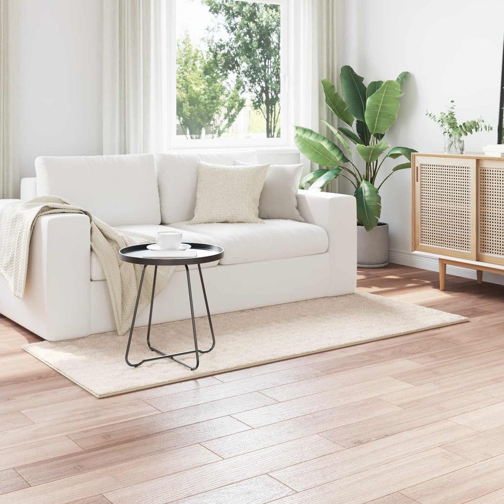 Vidaxl binnen kleed sirolo beige 80 x 200 cm polyester medium pile
