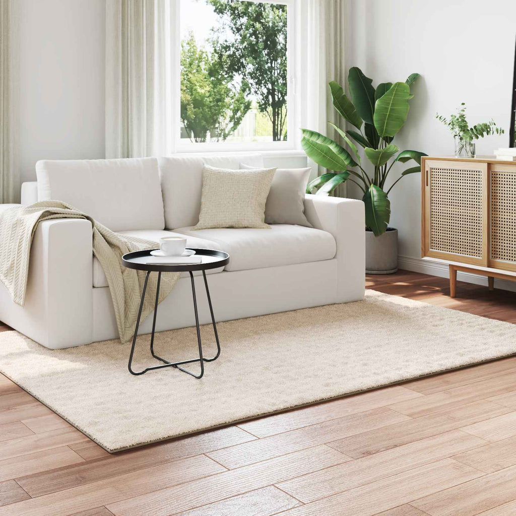 Vidaxl binnen kleed sirolo beige 160 x 230 cm polyester medium pile