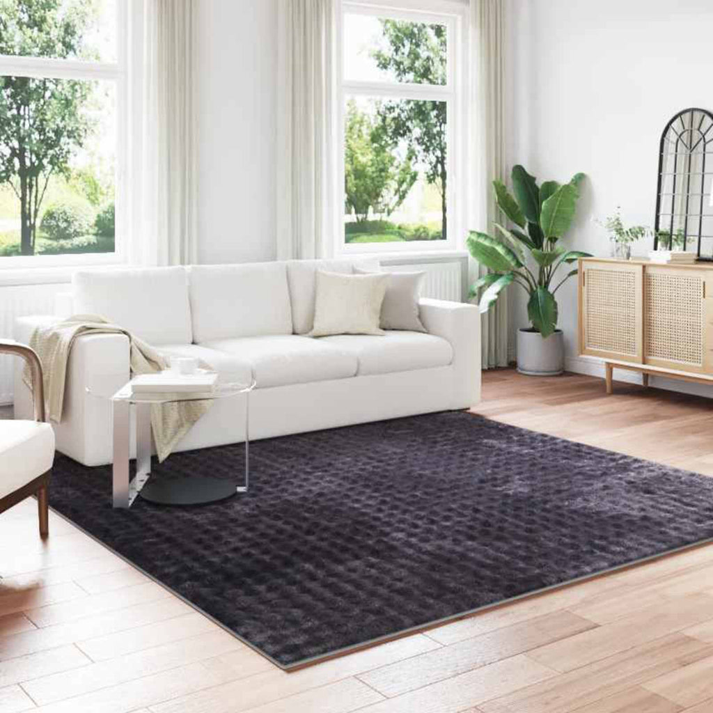 Vidaxl vloerkleden vierkant huarte beige 120 x 120 cm polyester