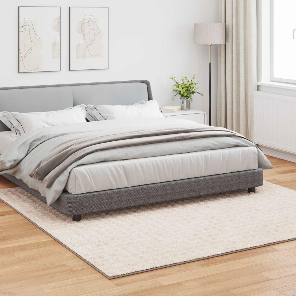 Vidaxl vloerkleden vierkant huarte beige 240 x 240 cm polyester