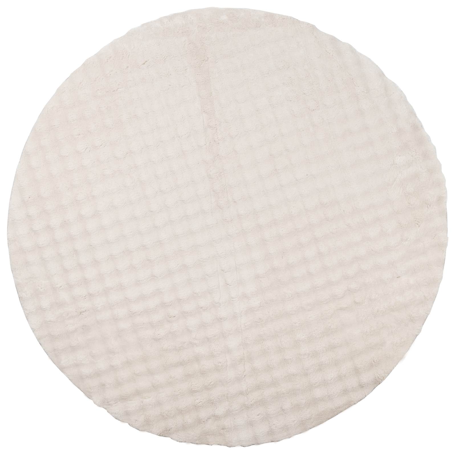 Vidaxl vloerkleden rond huarte beige ø 160 cm polyester