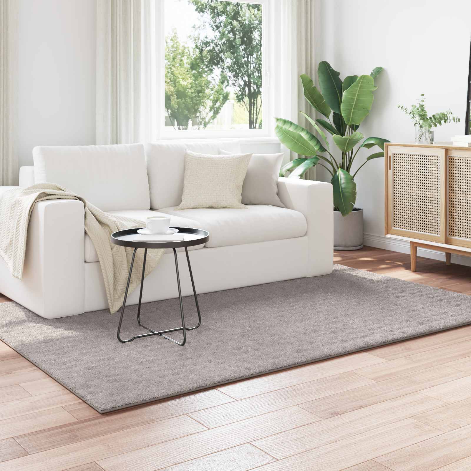 Vidaxl vloerkleden rechthoekig huarte zand 200 x 140 cm polyester