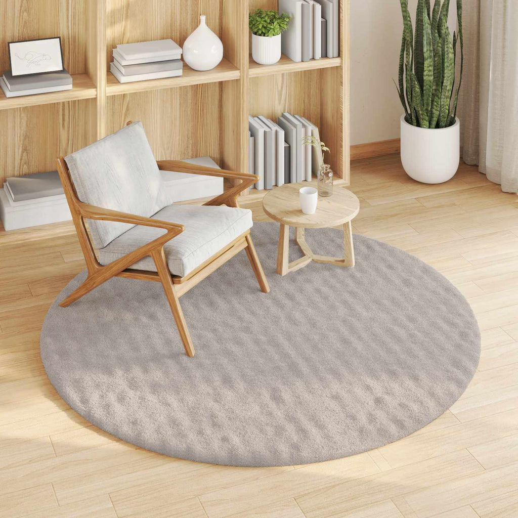 Vidaxl vloerkleden rond huarte zand ø 120 cm polyester