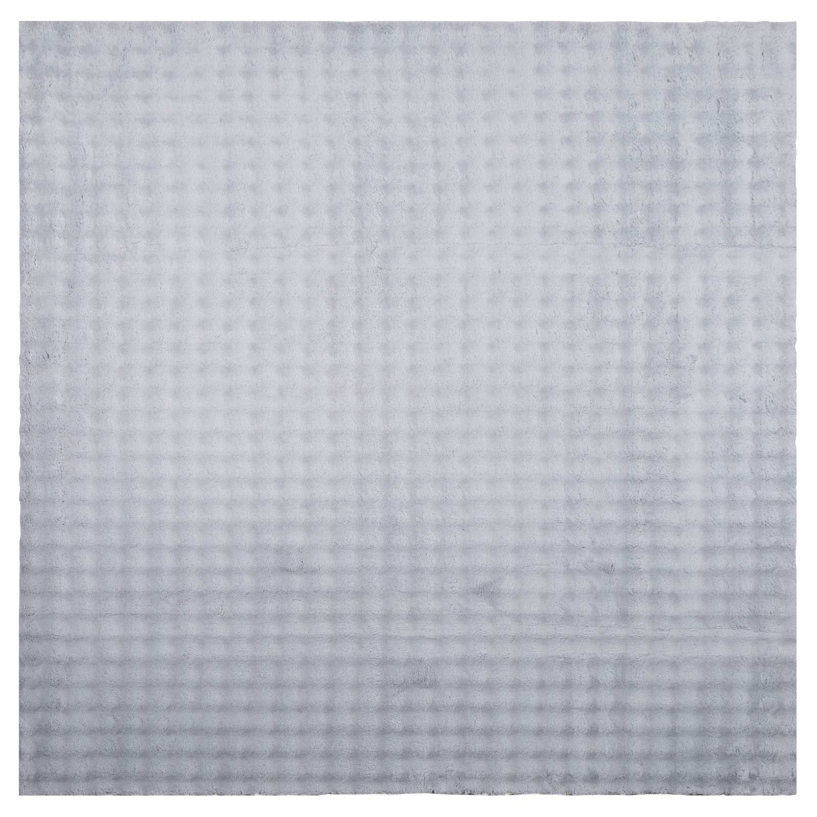 Vidaxl vloerkleden vierkant huarte grijs 120 x 120 cm polyester