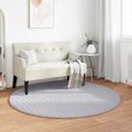 Vidaxl vloerkleden rond huarte grijs ø 160 cm polyester