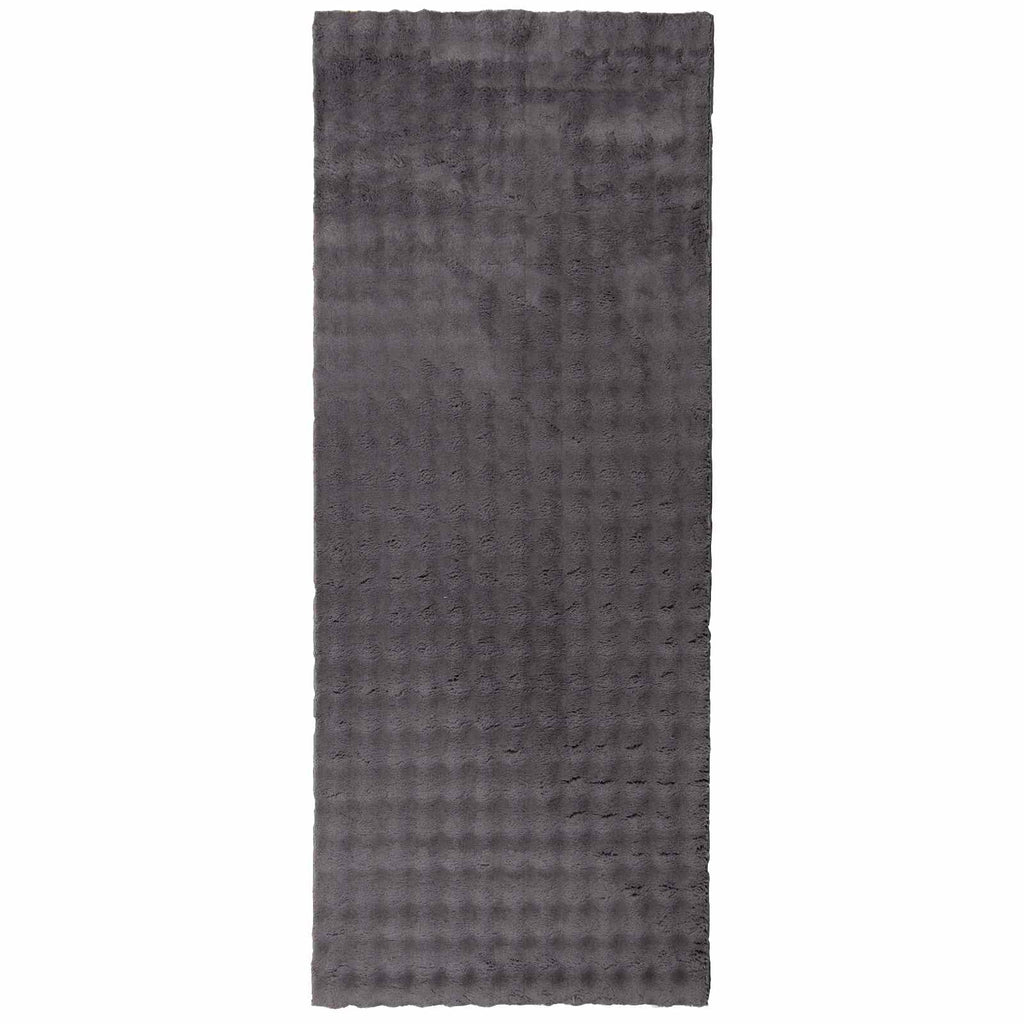 Vidaxl vloerkleden rechthoekig huarte antraciet 200 x 80 cm polyester
