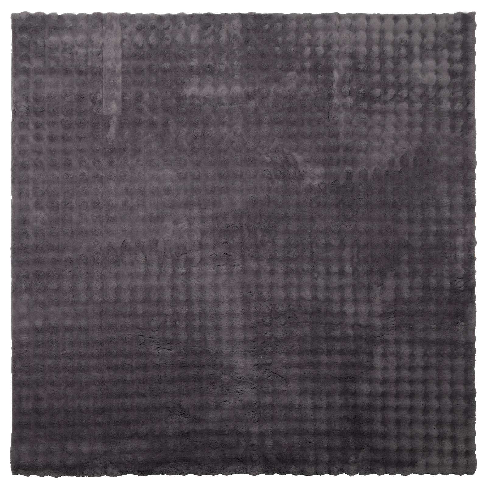 Vidaxl vloerkleden vierkant huarte antraciet 200 x 200 cm polyester