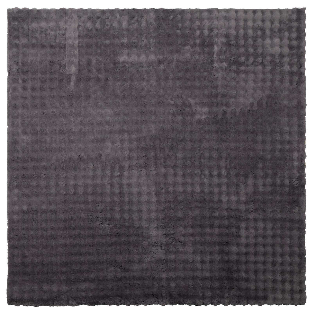 Vidaxl vloerkleden vierkant huarte antraciet 240 x 240 cm polyester
