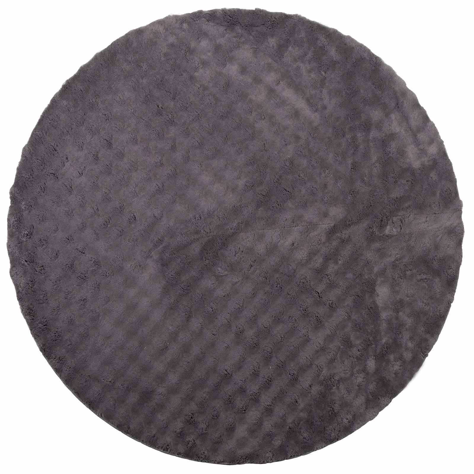 Vidaxl vloerkleden rond huarte antraciet ø 200 cm polyester