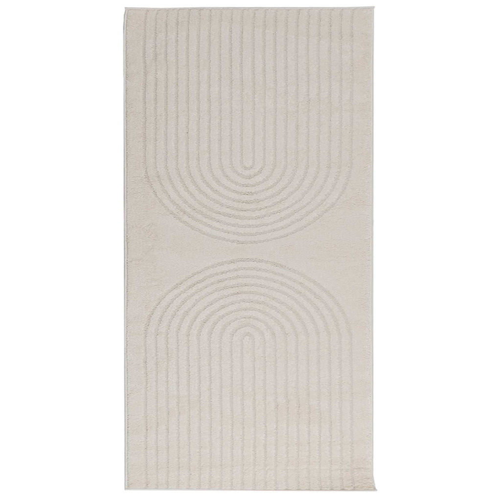 Vidaxl vloerkleden rechthoekig huarte crème 150 x 80 cm polyester