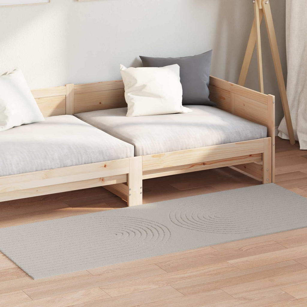 Vidaxl binnen kleed galati crèmekleurig 80 x 200 cm polyester