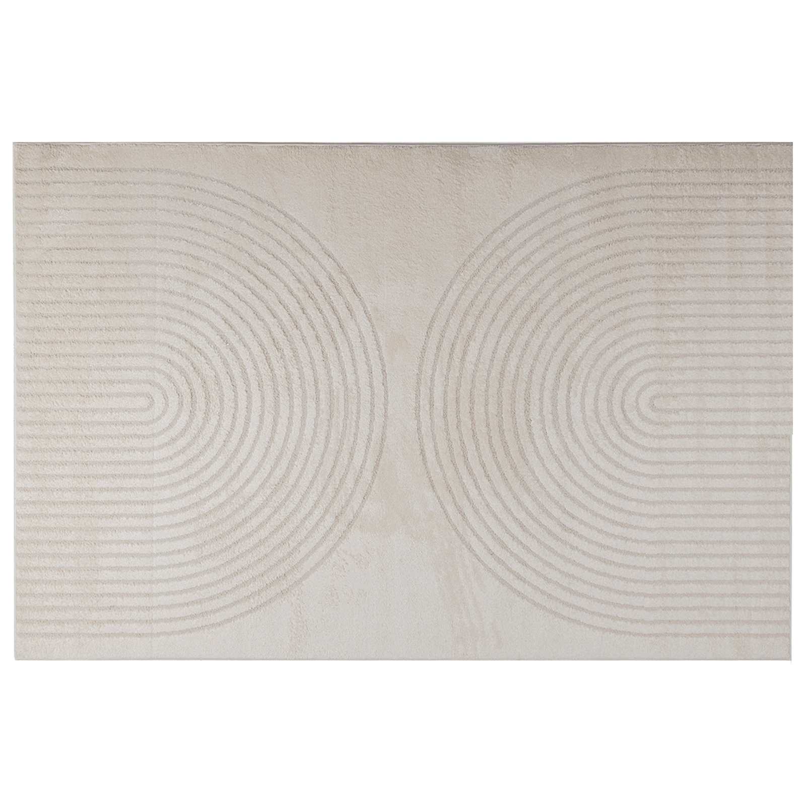 Vidaxl vloerkleden rechthoekig huarte crème 200 x 140 cm polyester