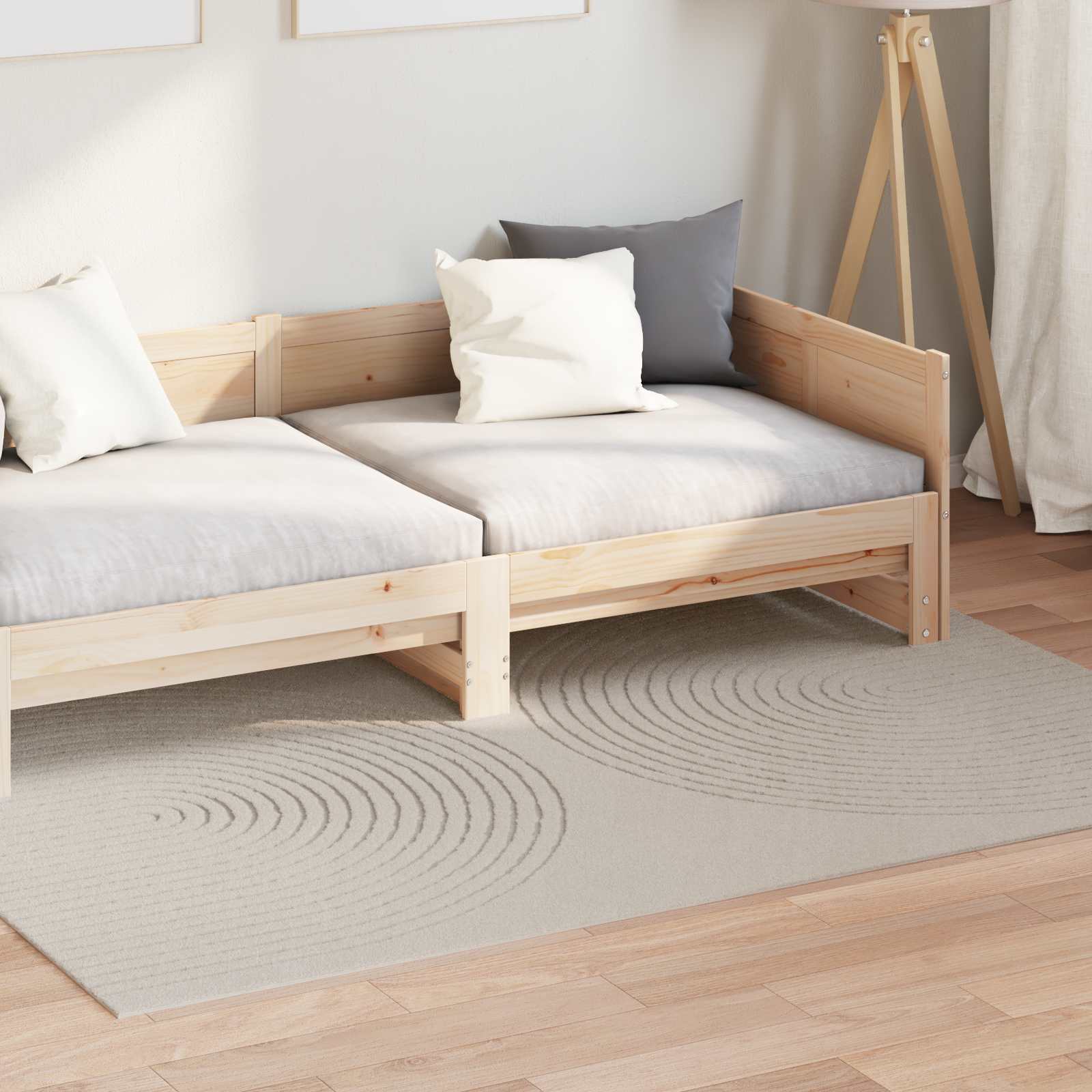 Vidaxl vloerkleden rechthoekig huarte crème 230 x 160 cm polyester