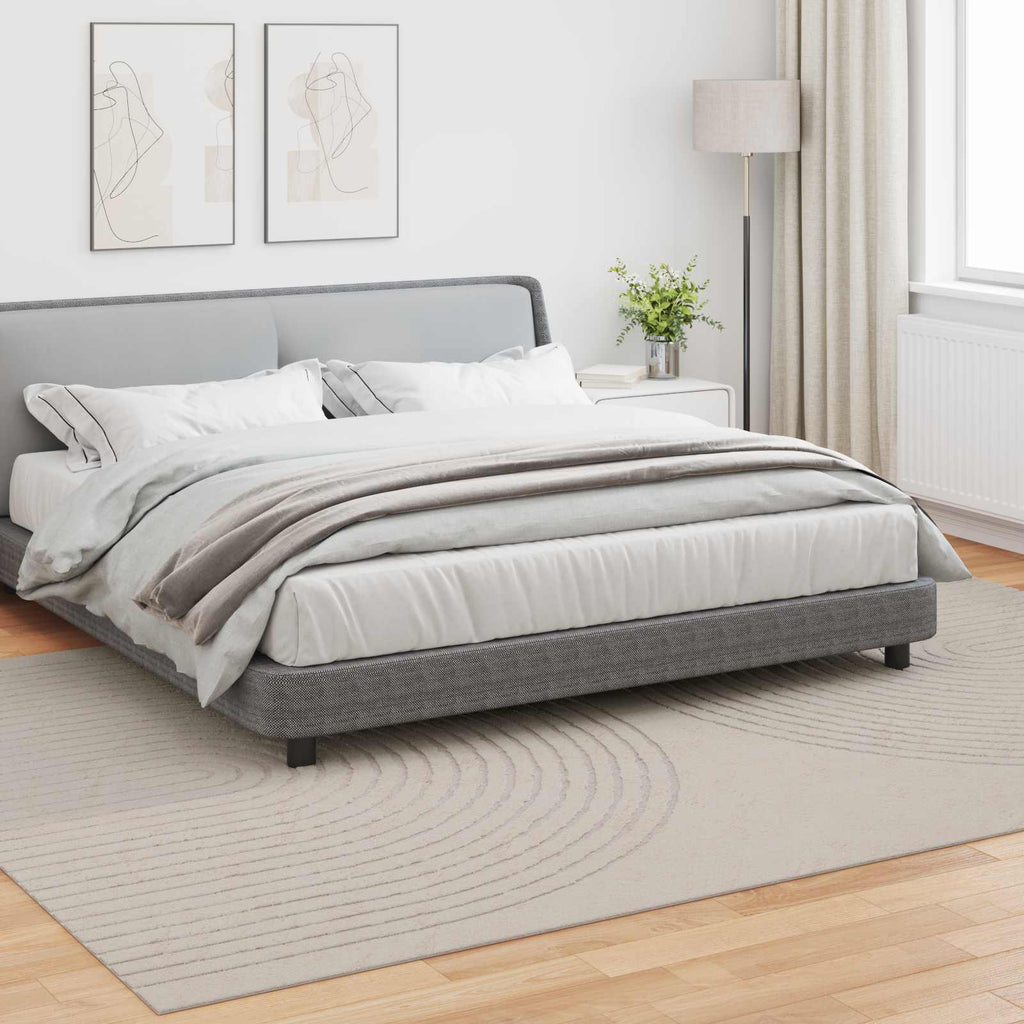 Vidaxl binnen kleed galati crèmekleurig 240 x 340 cm polyester