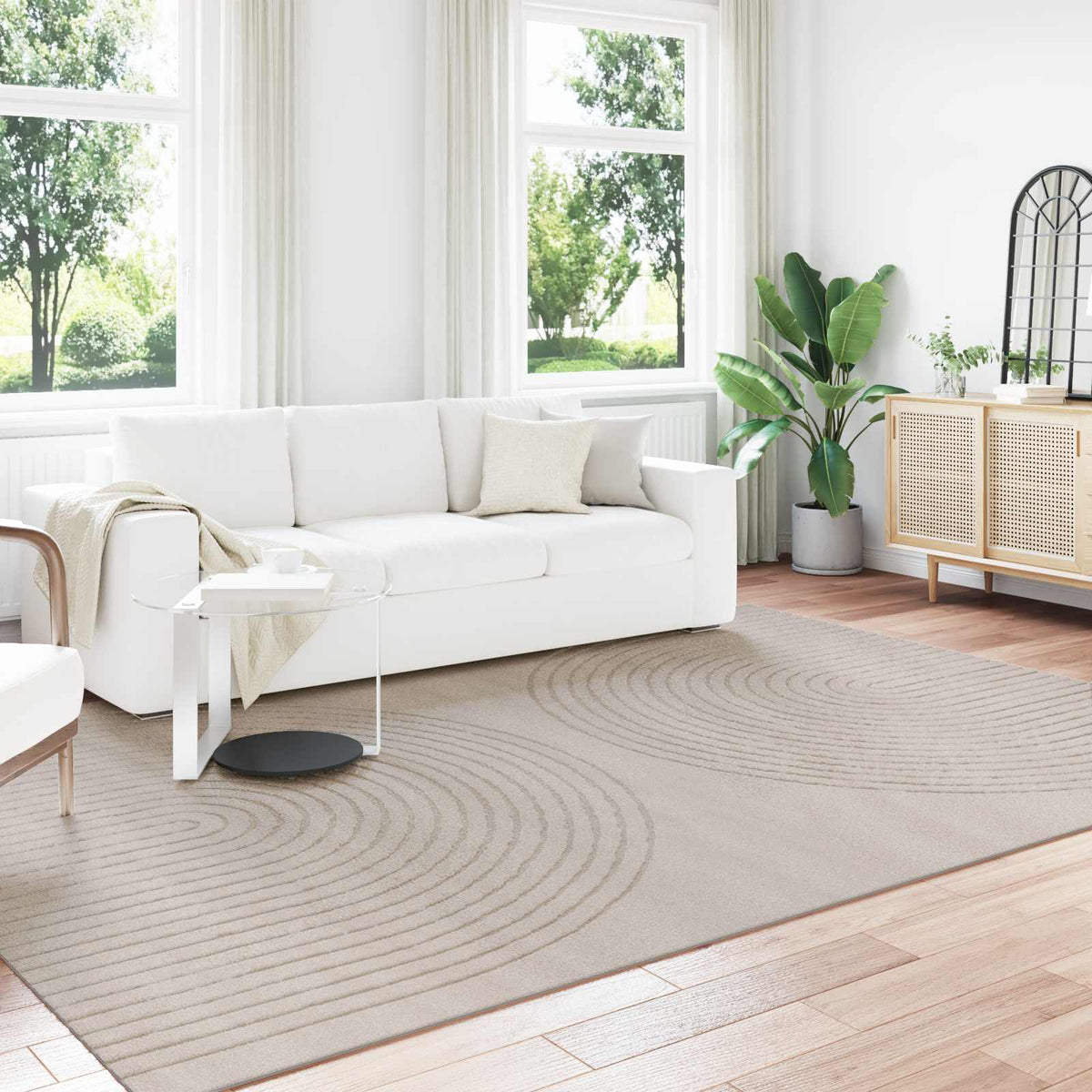Vidaxl binnen kleed galati beige 240 x 340 cm polyester medium pile