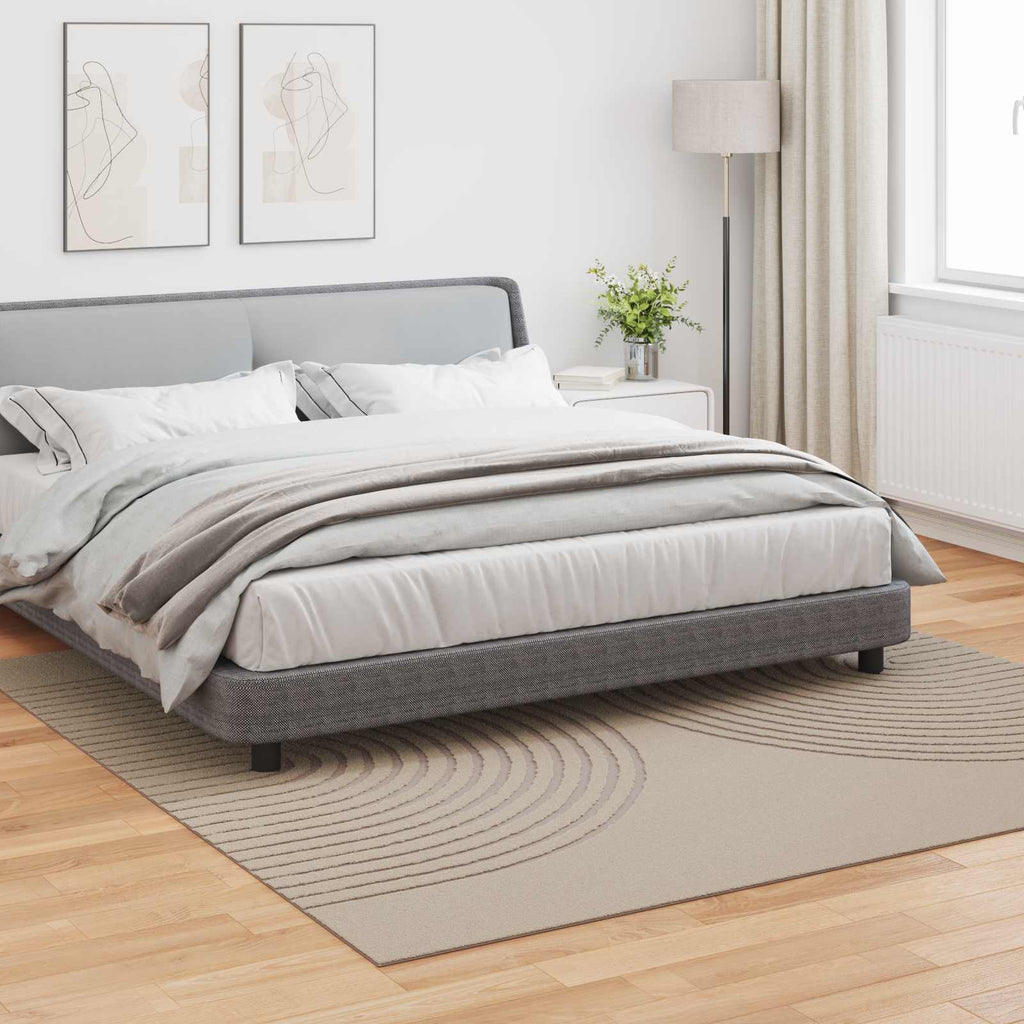 Vidaxl vloerkleden vierkant huarte beige 240 x 240 cm polyester