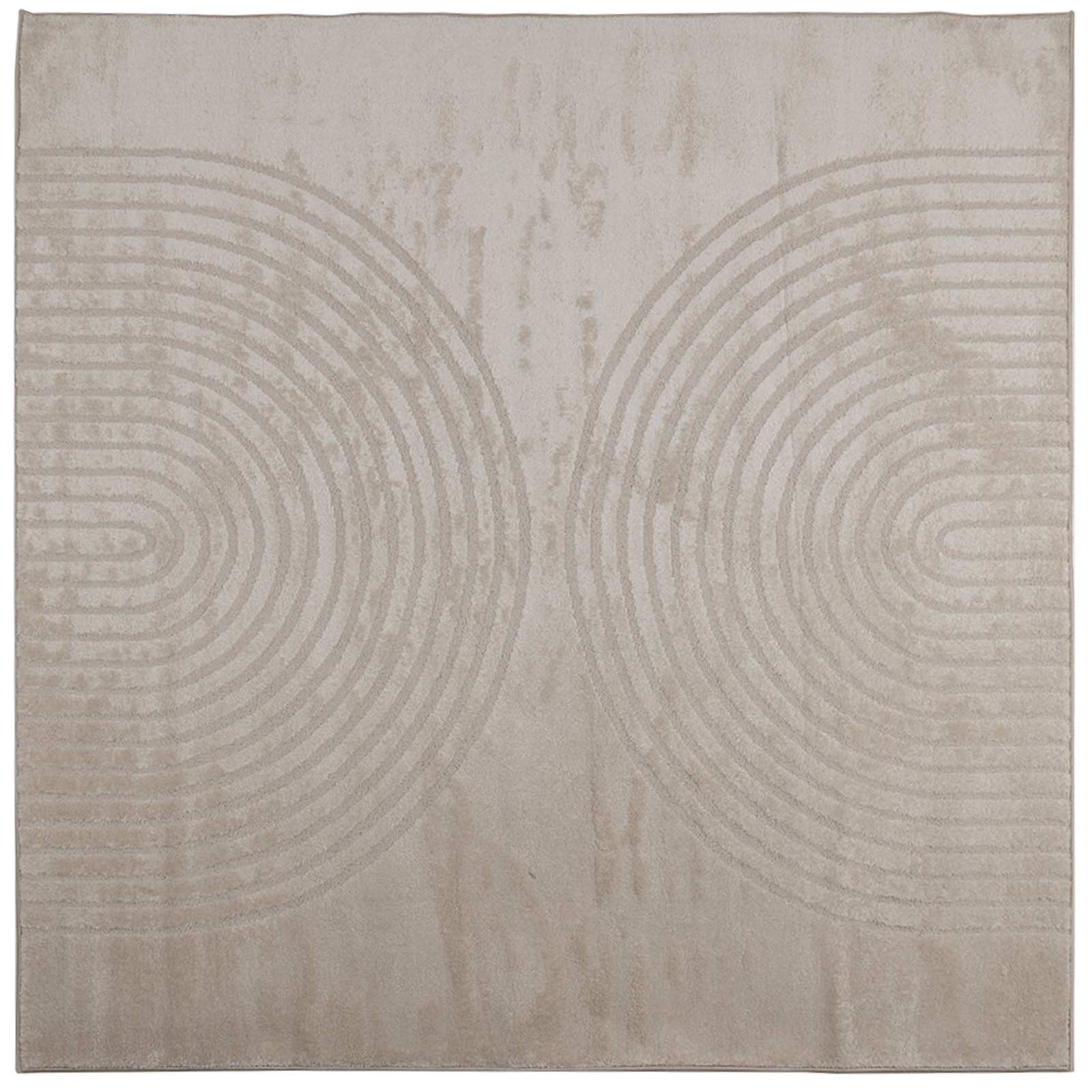 Vidaxl vloerkleden vierkant huarte beige 240 x 240 cm polyester